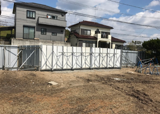 仮設駐車場工事写真