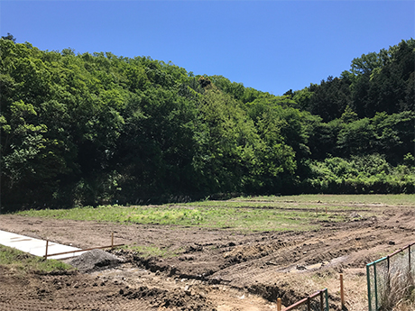 アーチェリー場の工事が始まりました。